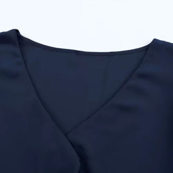 Blue Swiss Dot Blouse - Picture 6 of 8